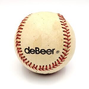 deBeer Official League Baseball Leather Cover No 75C Solid Cork Rubber Core